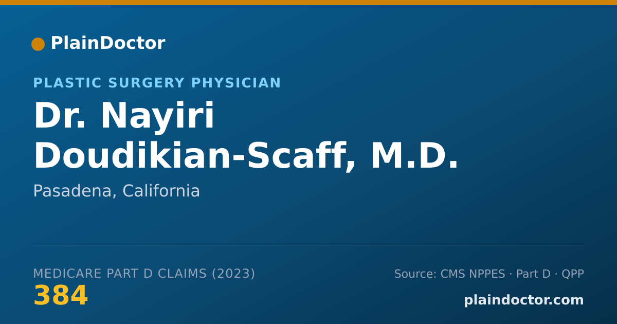 Shareable card for Nayiri Doudikian-Scaff, M.D. - Plastic Surgery Physician, Pasadena, CA