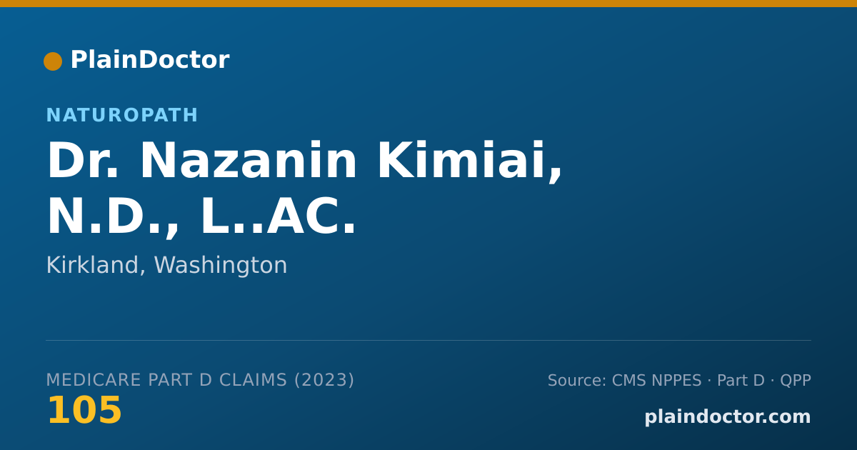 Shareable card for Nazanin Kimiai, N.D., L..AC. - Naturopath, Kirkland, WA