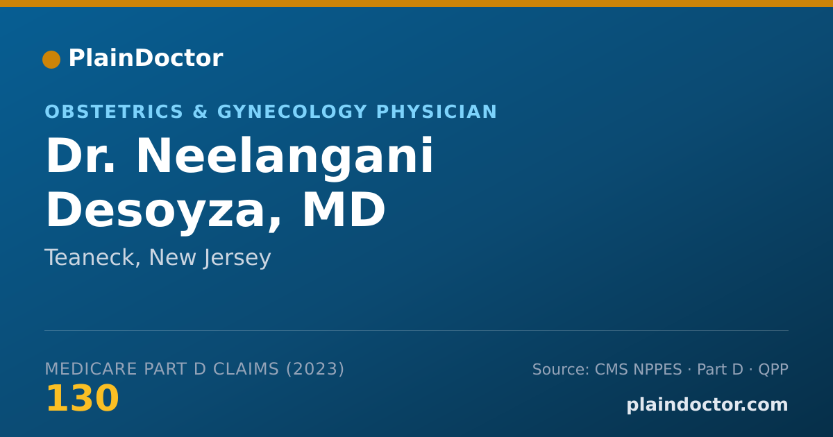 Shareable card for Neelangani Desoyza, MD - Obstetrics & Gynecology Physician, Teaneck, NJ