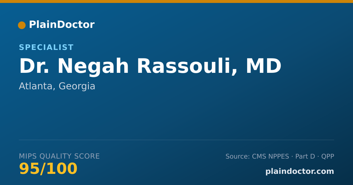 Shareable card for Negah Rassouli, MD - Specialist, Atlanta, GA