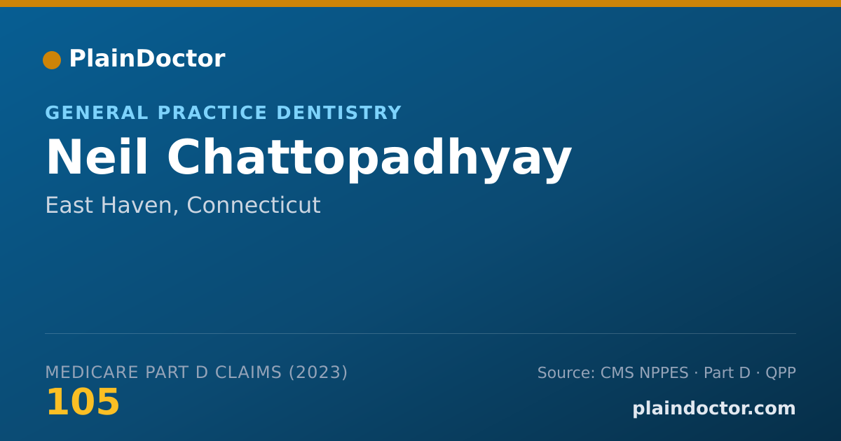 Shareable card for Neil Chattopadhyay - General Practice Dentistry, East Haven, CT