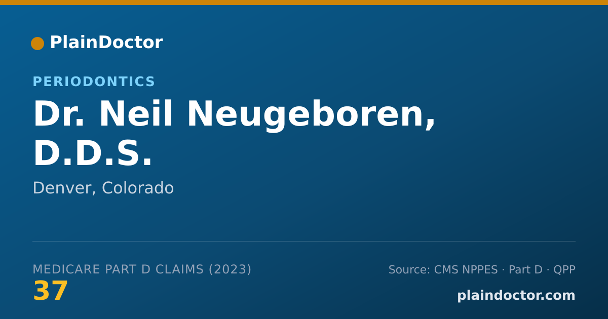 Shareable card for Neil Neugeboren, D.D.S. - Periodontics, Denver, CO