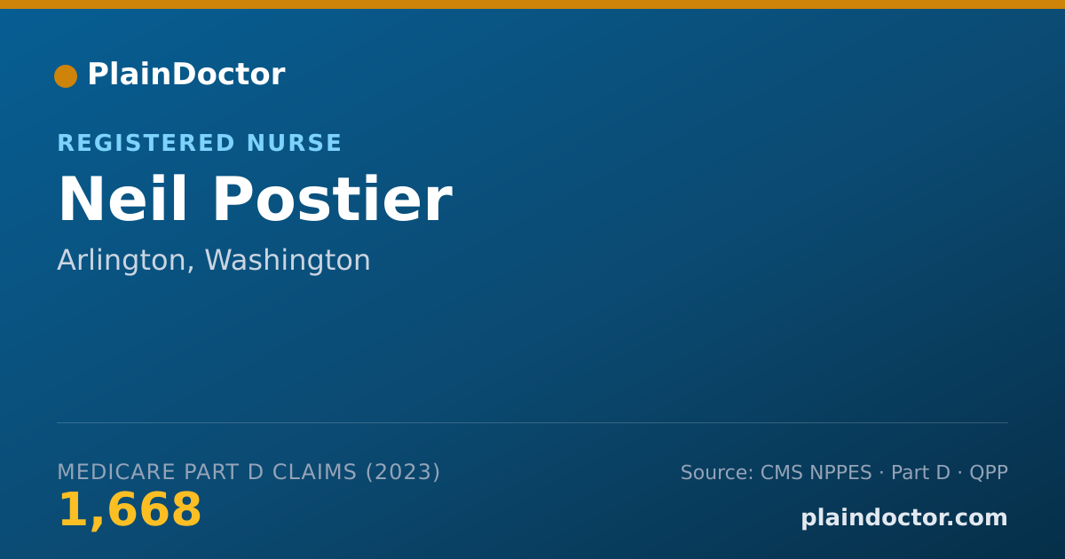 Shareable card for Neil Postier - Registered Nurse, Arlington, WA