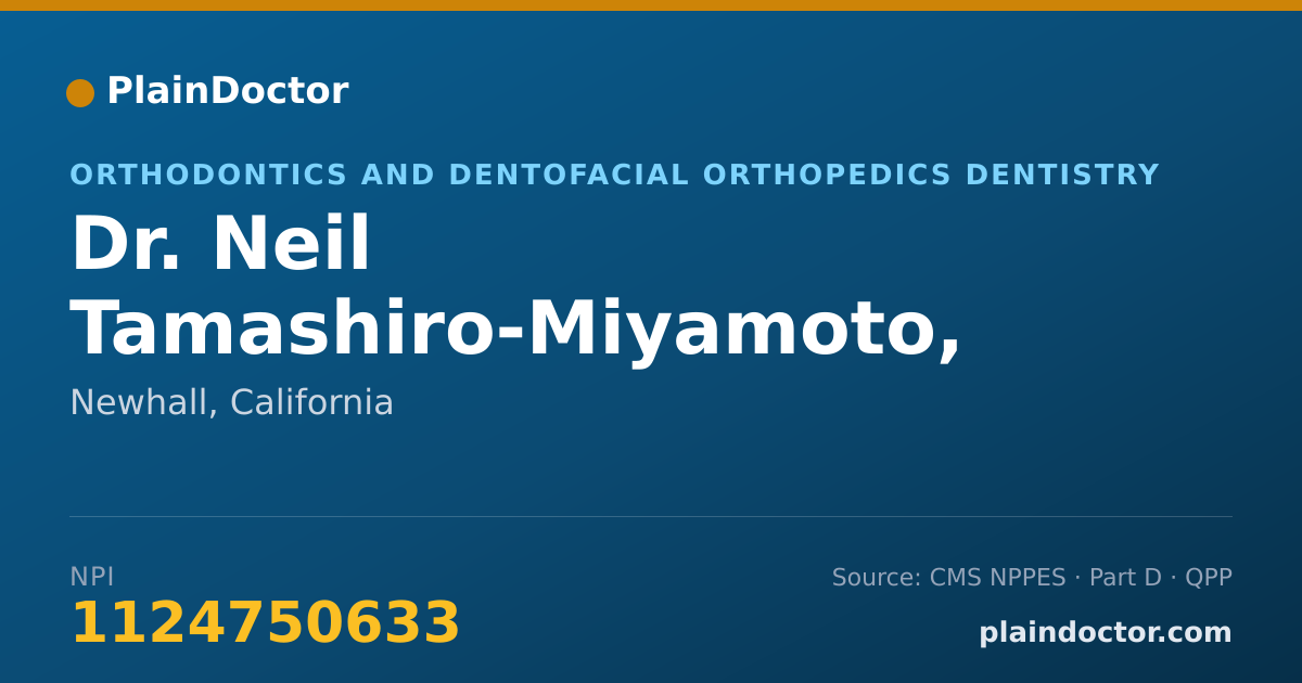 Shareable card for Neil Tamashiro-Miyamoto, DDS, MS - Orthodontics and Dentofacial Orthopedics Dentistry, Newhall, CA