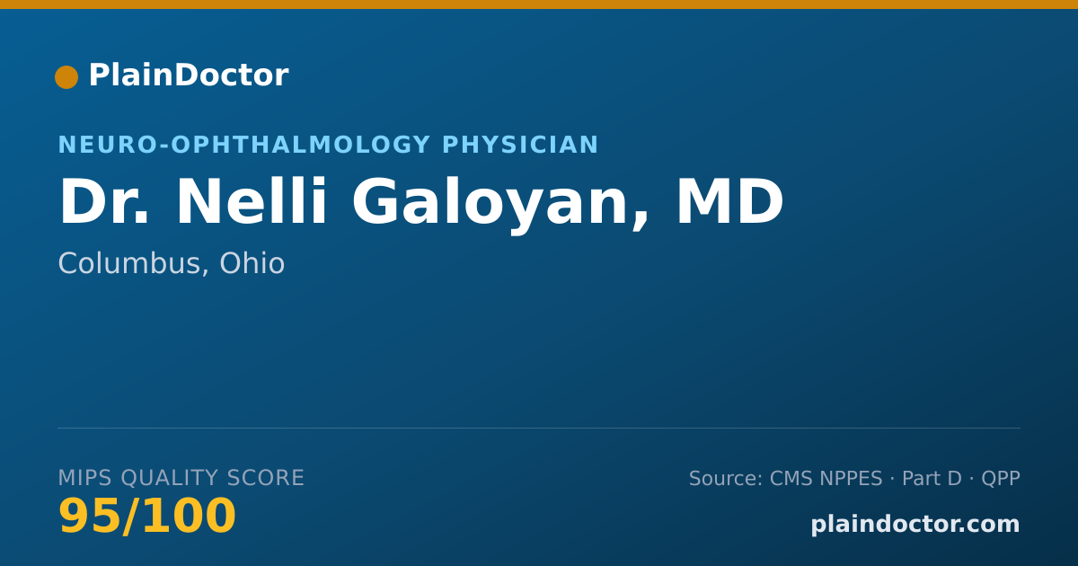 Shareable card for Nelli Galoyan, MD - Neuro-ophthalmology Physician, Columbus, OH