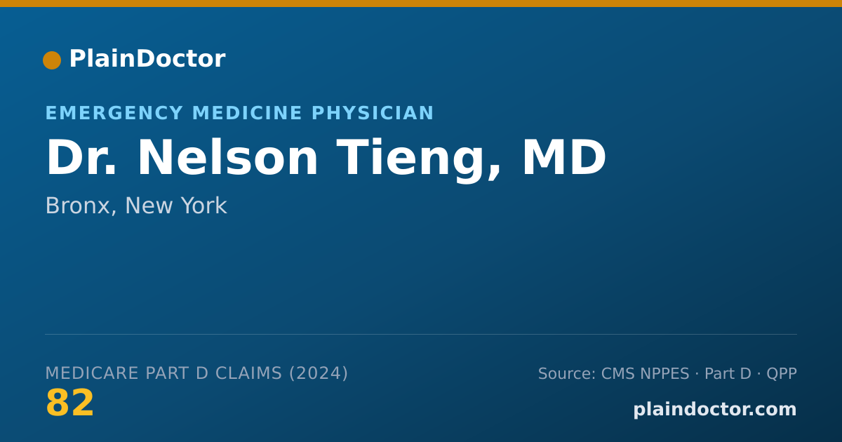Shareable card for Nelson Tieng, MD - Emergency Medicine Physician, Bronx, NY