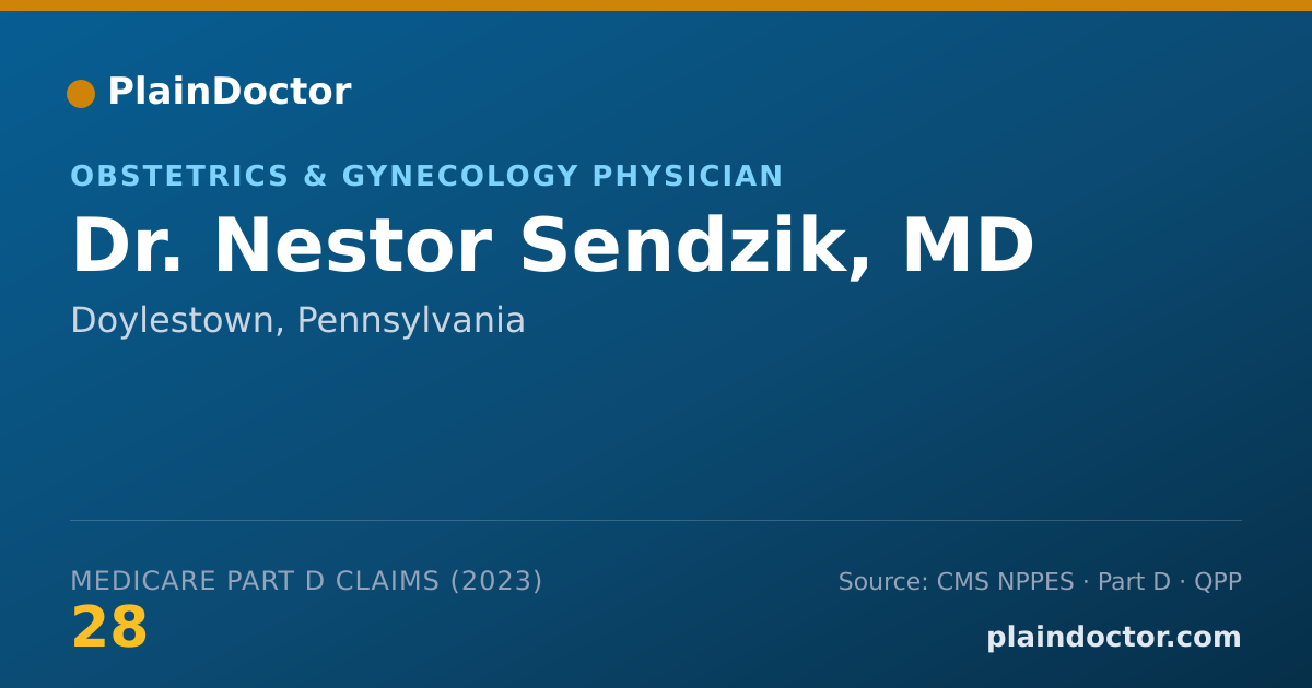 Shareable card for Nestor Sendzik, MD - Obstetrics & Gynecology Physician, Doylestown, PA