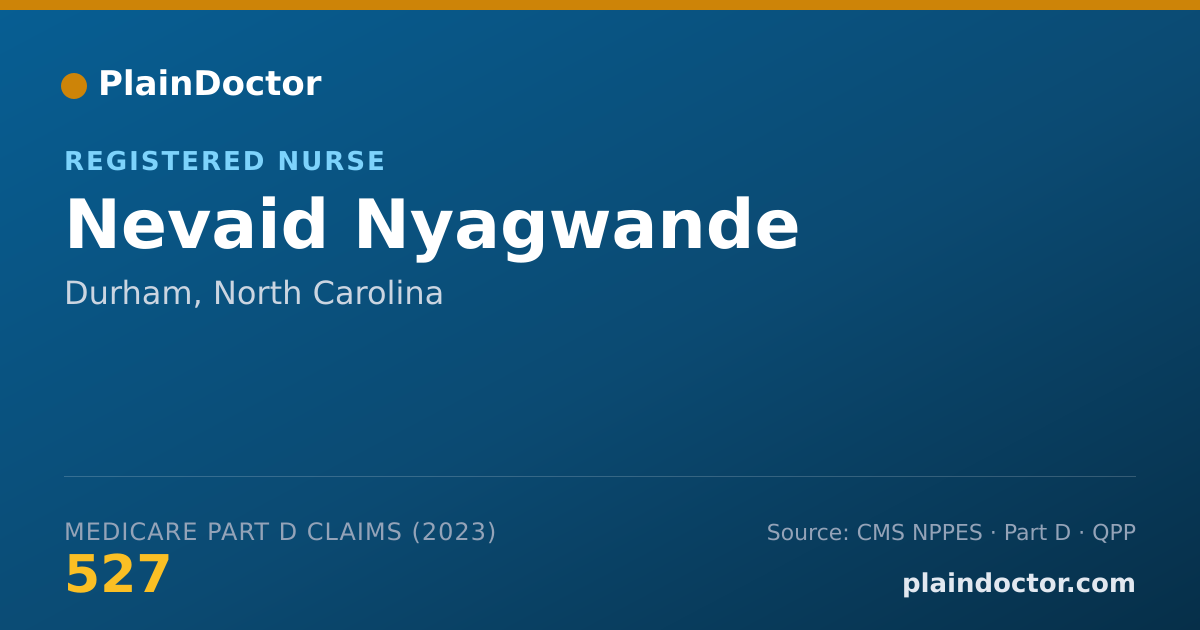 Shareable card for Nevaid Nyagwande - Registered Nurse, Durham, NC
