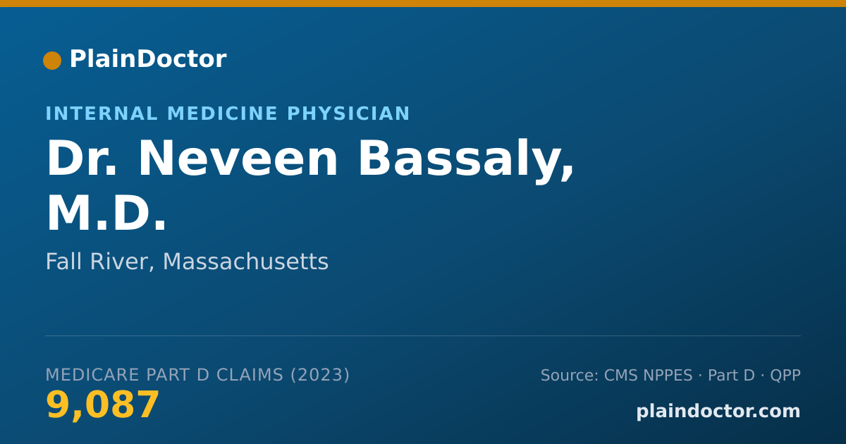 Shareable card for Neveen Bassaly, M.D. - Internal Medicine Physician, Fall River, MA