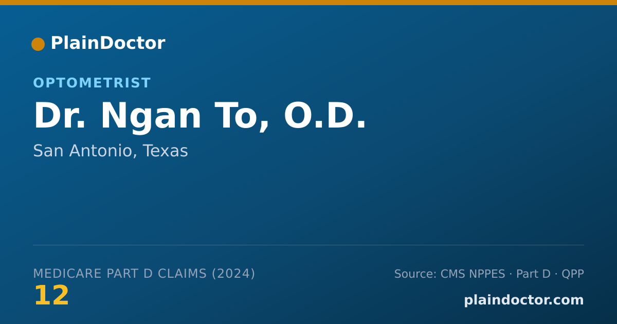 Shareable card for Ngan To, O.D. - Optometrist, San Antonio, TX