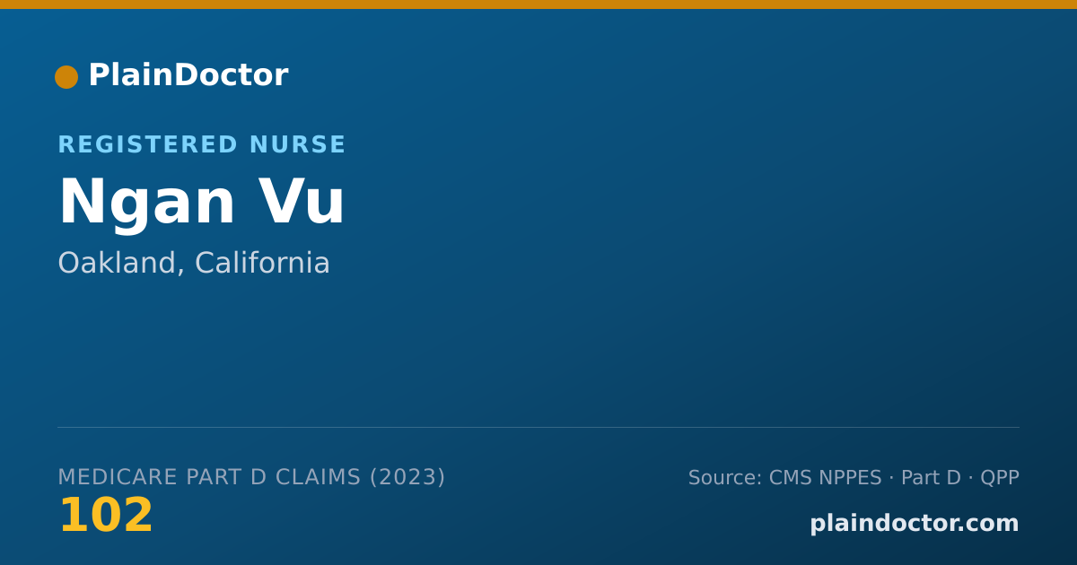 Shareable card for Ngan Vu - Registered Nurse, Oakland, CA