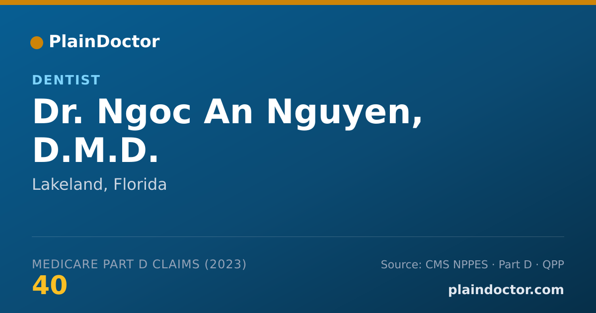 Shareable card for Ngoc An Nguyen, D.M.D. - Dentist, Lakeland, FL