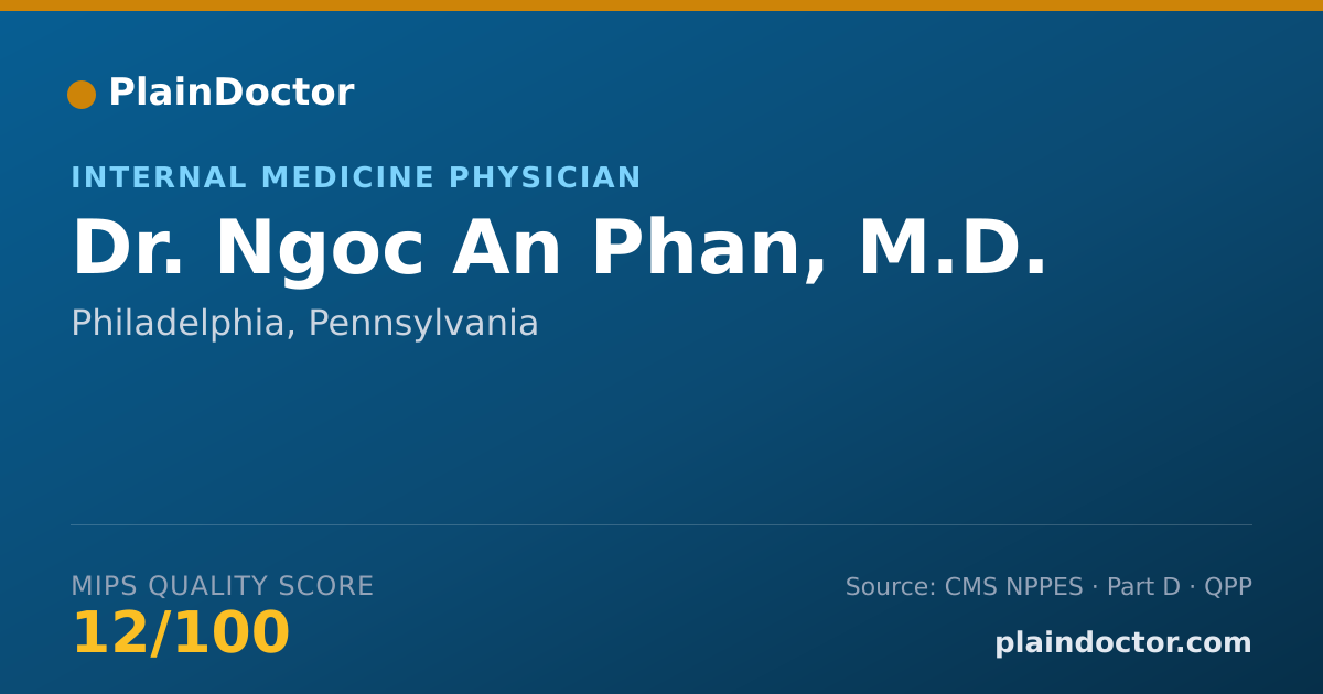 Shareable card for Ngoc An Phan, M.D. - Internal Medicine Physician, Philadelphia, PA