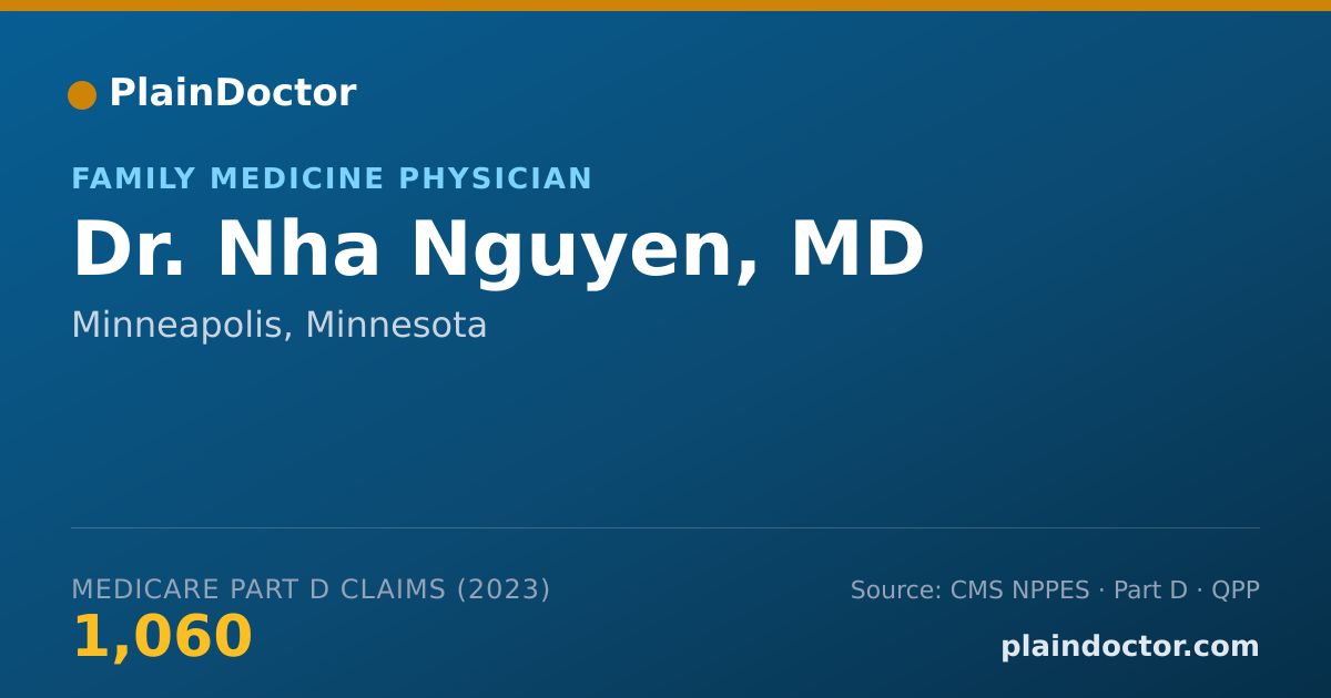 Shareable card for Nha Nguyen, MD - Family Medicine Physician, Minneapolis, MN