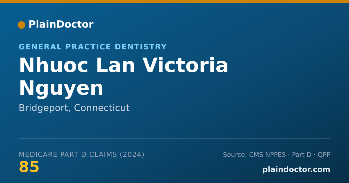 Shareable card for Nhuoc Lan Victoria Nguyen - General Practice Dentistry, Bridgeport, CT