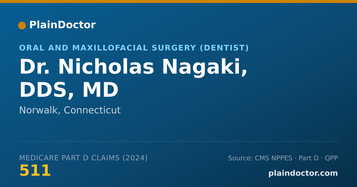 Shareable card for Nicholas Nagaki, DDS, MD - Oral and Maxillofacial Surgery (Dentist), Norwalk, CT