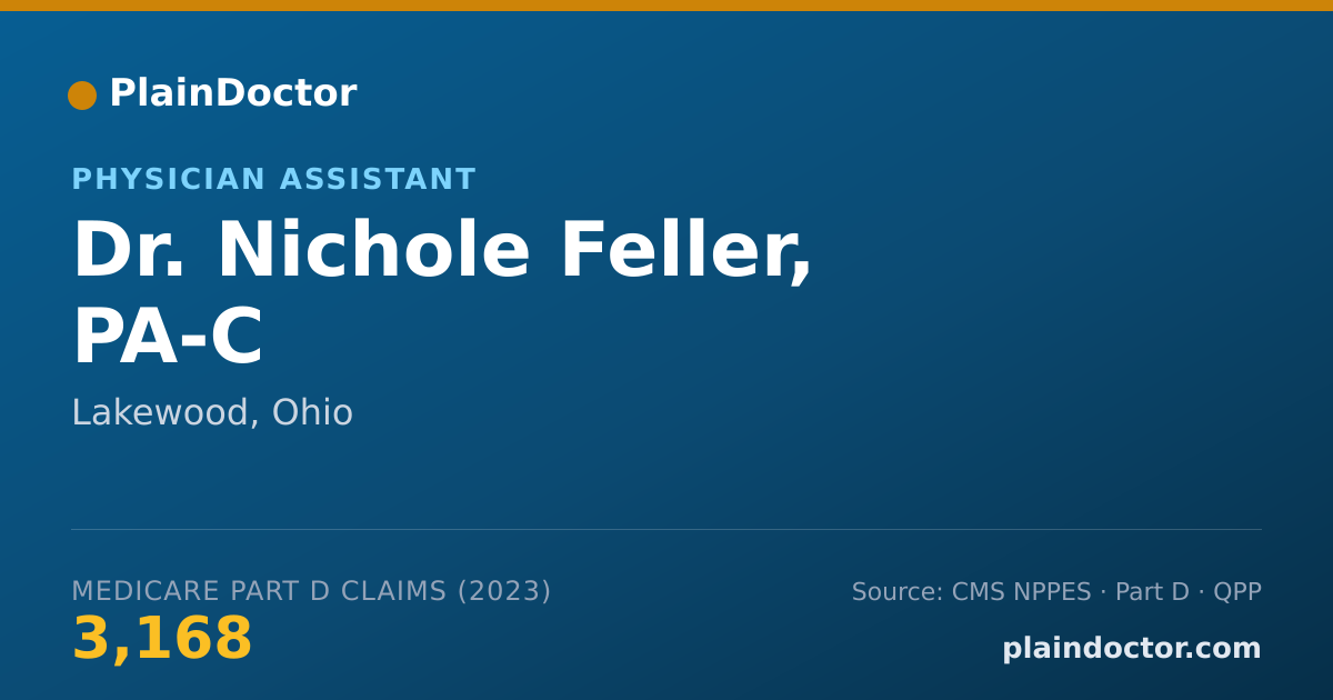 Shareable card for Nichole Feller, PA-C - Physician Assistant, Lakewood, OH