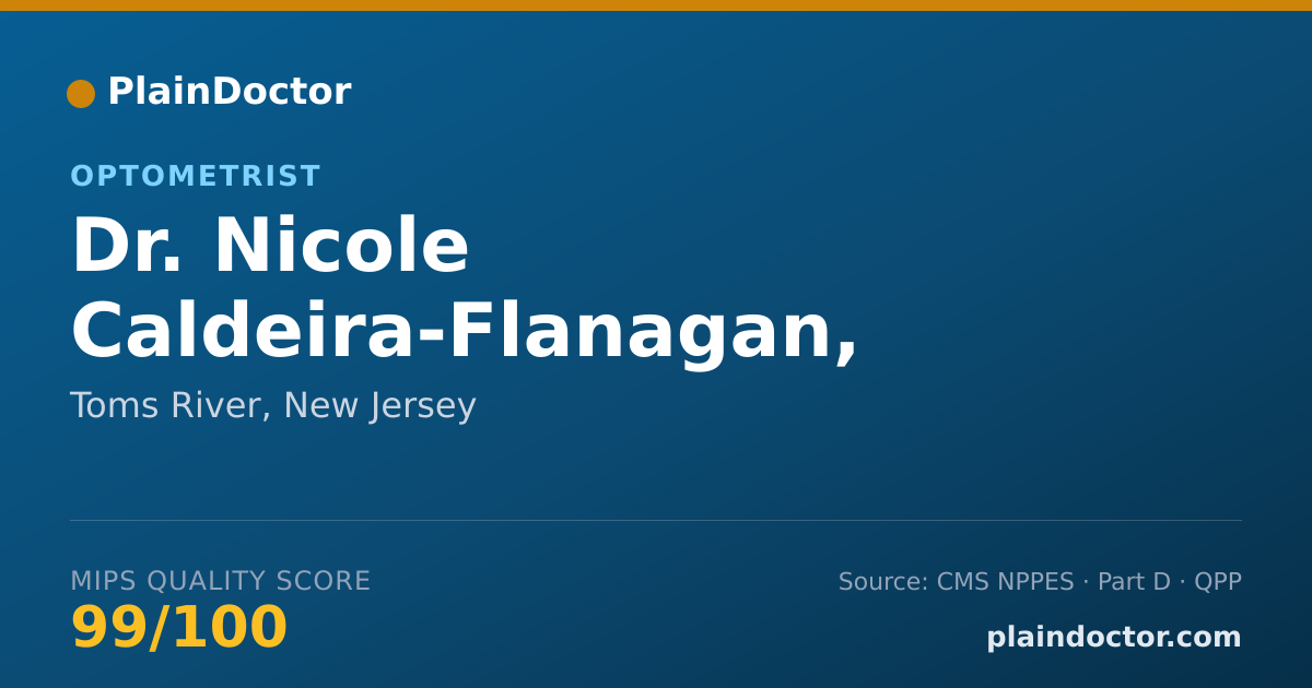 Shareable card for Nicole Caldeira-Flanagan, O.D. - Optometrist, Toms River, NJ