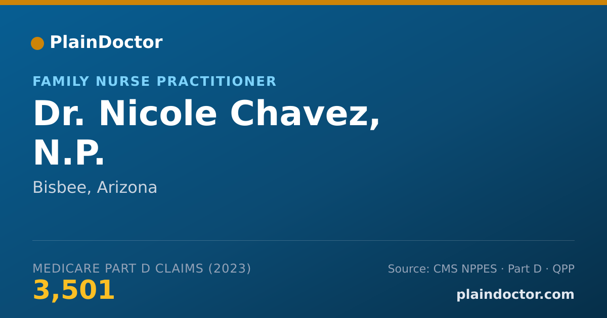 Shareable card for Nicole Chavez, N.P. - Family Nurse Practitioner, Bisbee, AZ