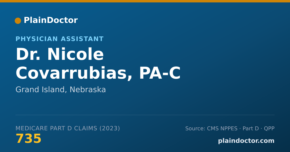 Shareable card for Nicole Covarrubias, PA-C - Physician Assistant, Grand Island, NE