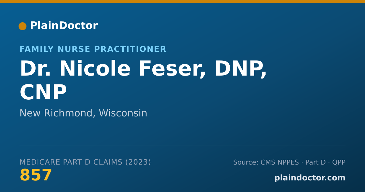 Shareable card for Nicole Feser, DNP, CNP - Family Nurse Practitioner, New Richmond, WI