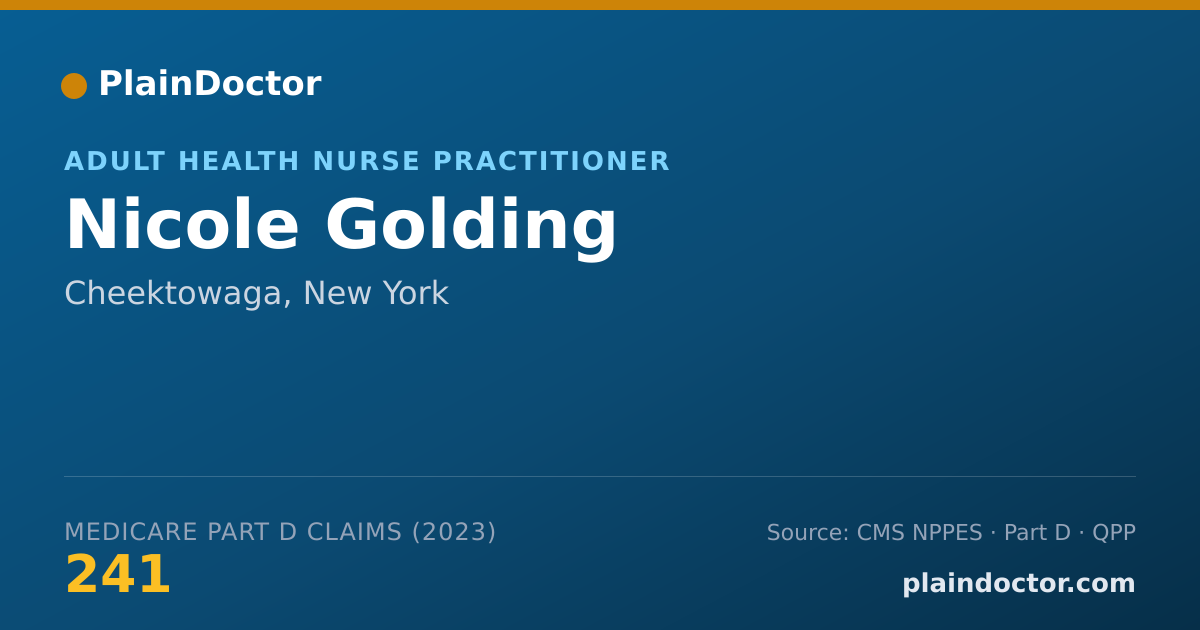 Shareable card for Nicole Golding - Adult Health Nurse Practitioner, Cheektowaga, NY