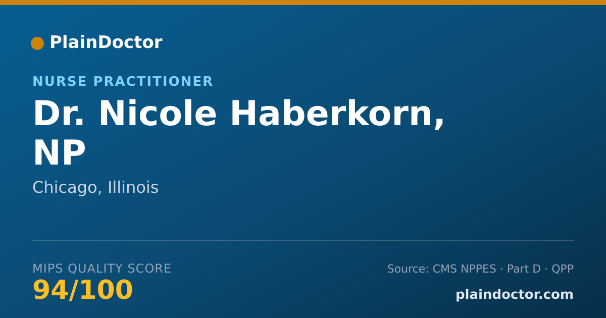 Shareable card for Nicole Haberkorn, NP - Nurse Practitioner, Chicago, IL