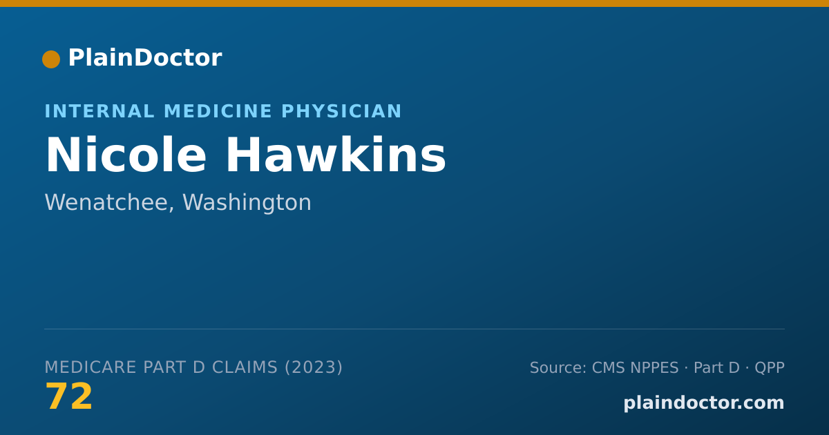 Shareable card for Nicole Hawkins - Internal Medicine Physician, Wenatchee, WA