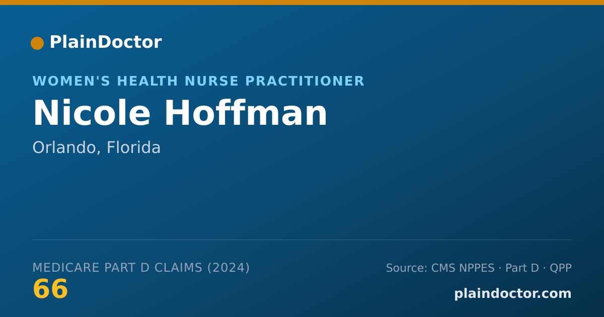Shareable card for Nicole Hoffman - Nurse Practitioner, Orlando, FL
