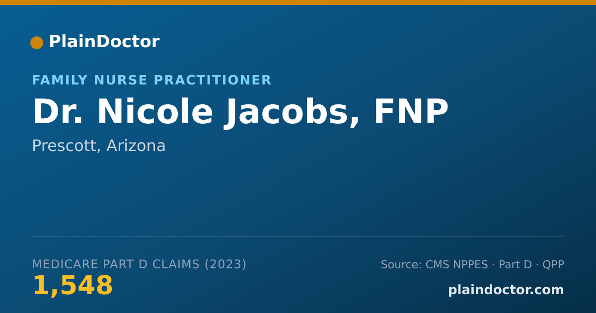 Shareable card for Nicole Jacobs, FNP - Family Nurse Practitioner, Prescott, AZ