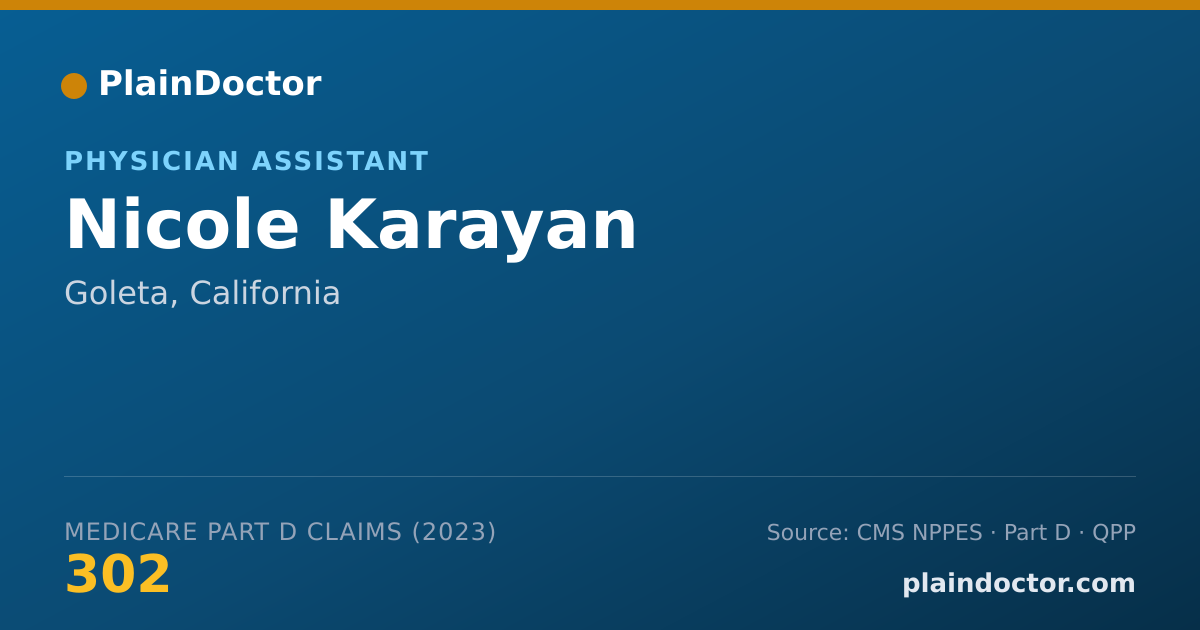 Shareable card for Nicole Karayan - Physician Assistant, Goleta, CA