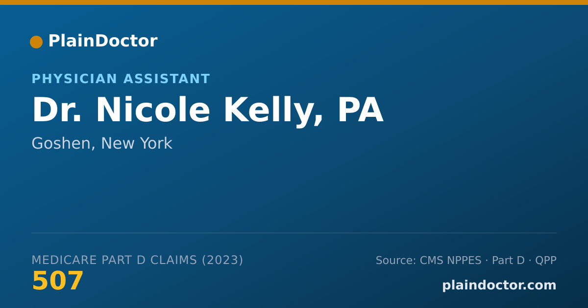 Shareable card for Nicole Kelly, PA - Physician Assistant, Goshen, NY