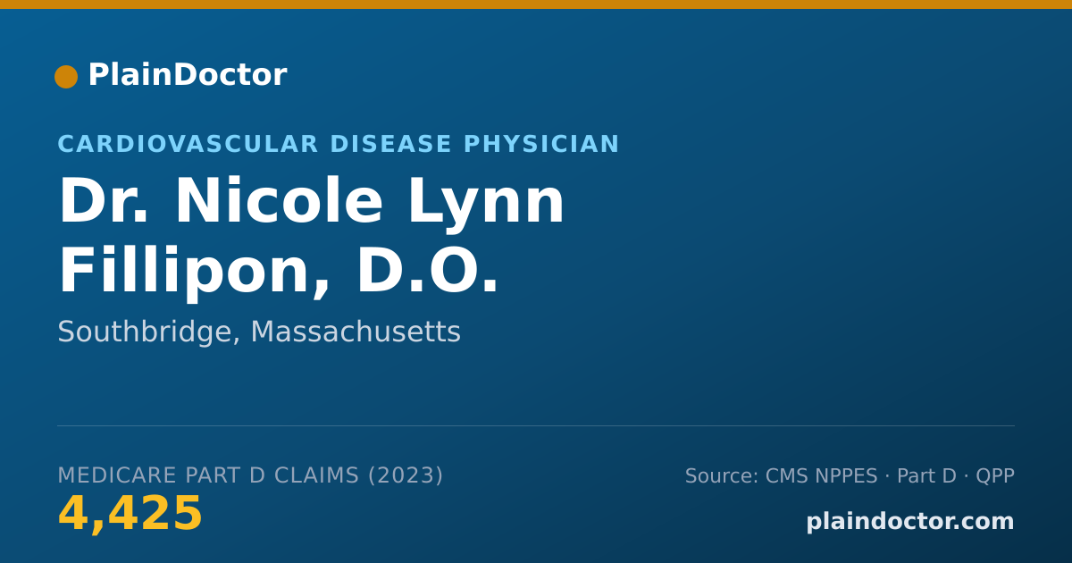 Shareable card for Nicole Lynn Fillipon, D.O. - Cardiovascular Disease Physician, Southbridge, MA