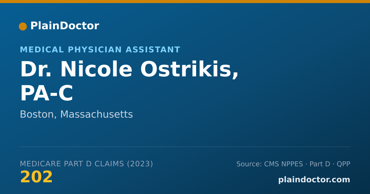Shareable card for Nicole Ostrikis, PA-C - Medical Physician Assistant, Boston, MA