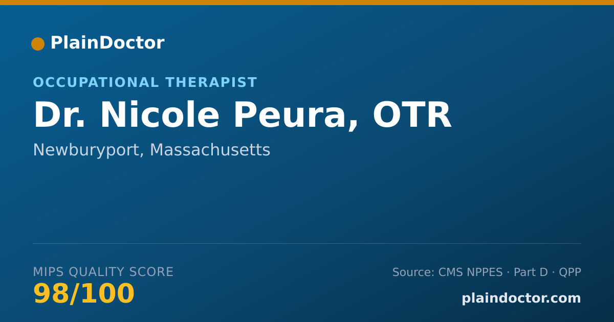 Shareable card for Nicole Peura, OTR - Occupational Therapist, Newburyport, MA