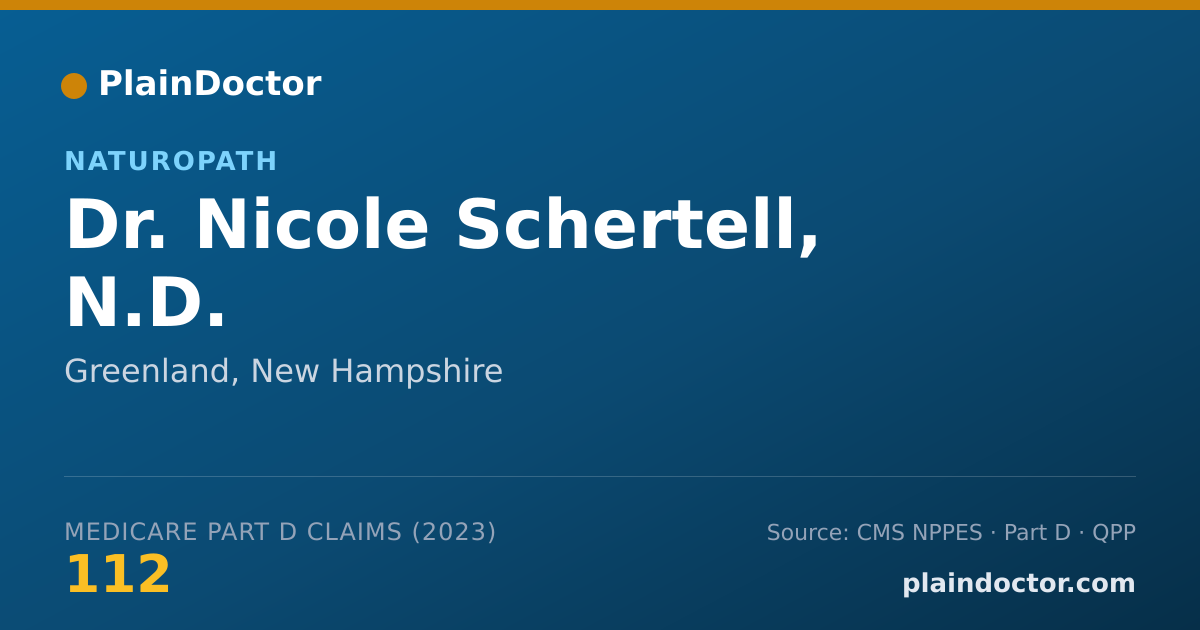 Shareable card for Nicole Schertell, N.D. - Naturopath, Greenland, NH