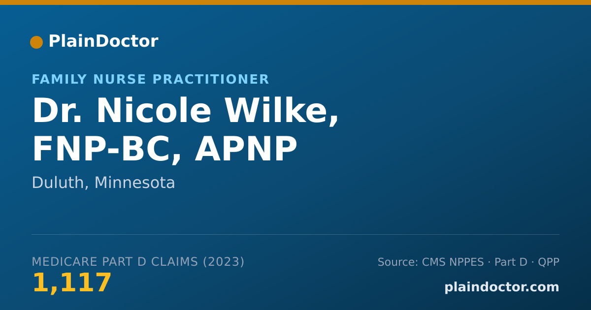 Shareable card for Nicole Wilke, FNP-BC, APNP - Family Nurse Practitioner, Duluth, MN