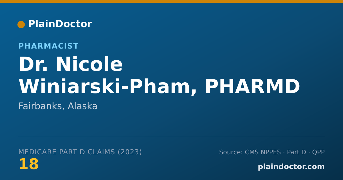 Shareable card for Nicole Winiarski-Pham, PHARMD - Pharmacist, Fairbanks, AK