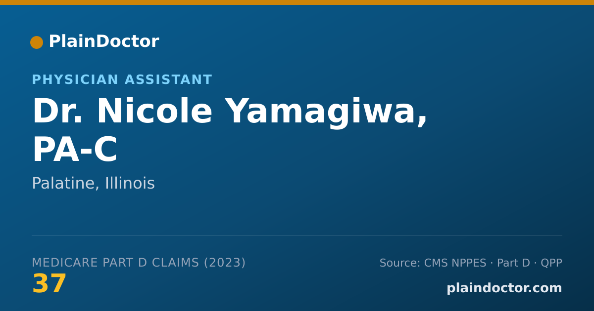 Shareable card for Nicole Yamagiwa, PA-C - Physician Assistant, Palatine, IL