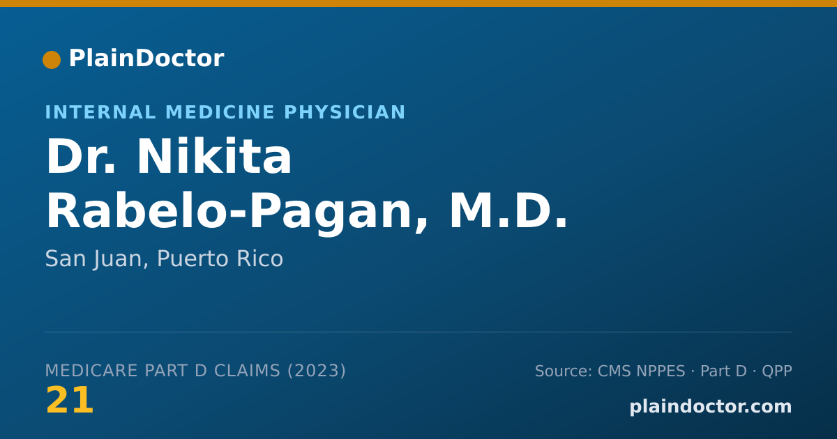 Shareable card for Nikita Rabelo-Pagan, M.D. - Internal Medicine Physician, San Juan, PR