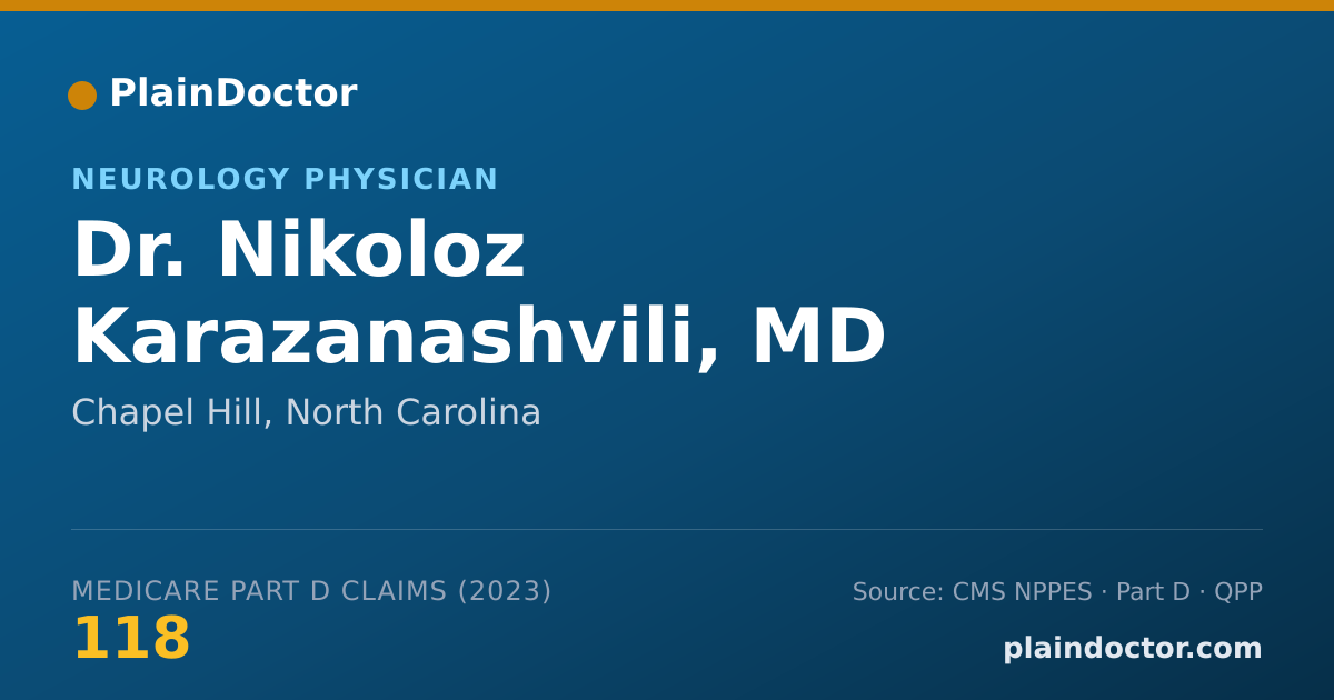 Shareable card for Nikoloz Karazanashvili, MD - Neurology Physician, Chapel Hill, NC