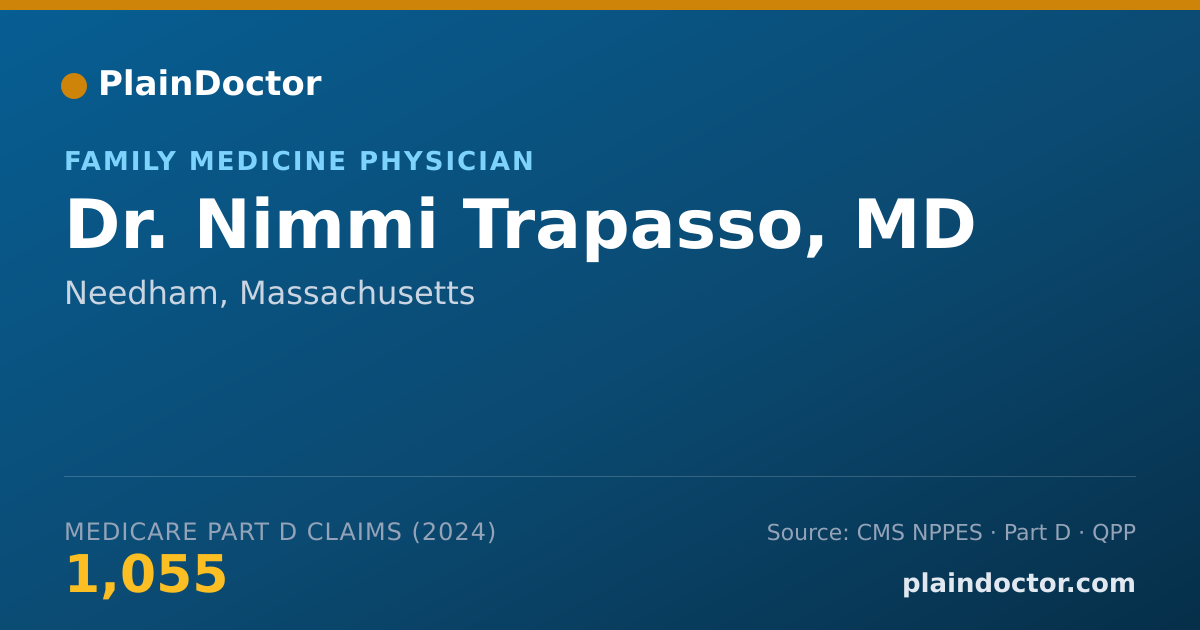 Shareable card for Nimmi Trapasso, MD - Family Medicine Physician, Needham, MA
