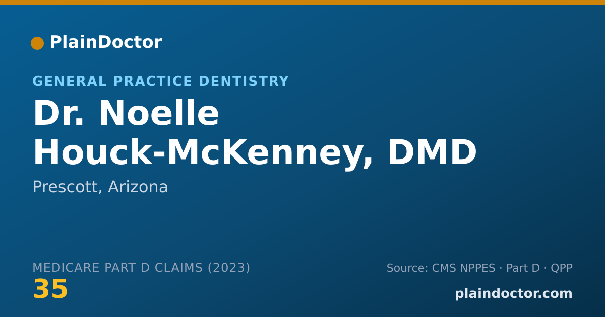 Shareable card for Noelle Houck-McKenney, DMD - General Practice Dentistry, Prescott, AZ