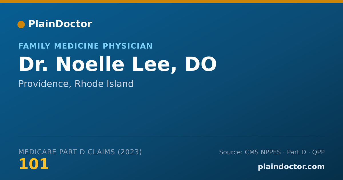 Shareable card for Noelle Lee, DO - Family Medicine Physician, Providence, RI