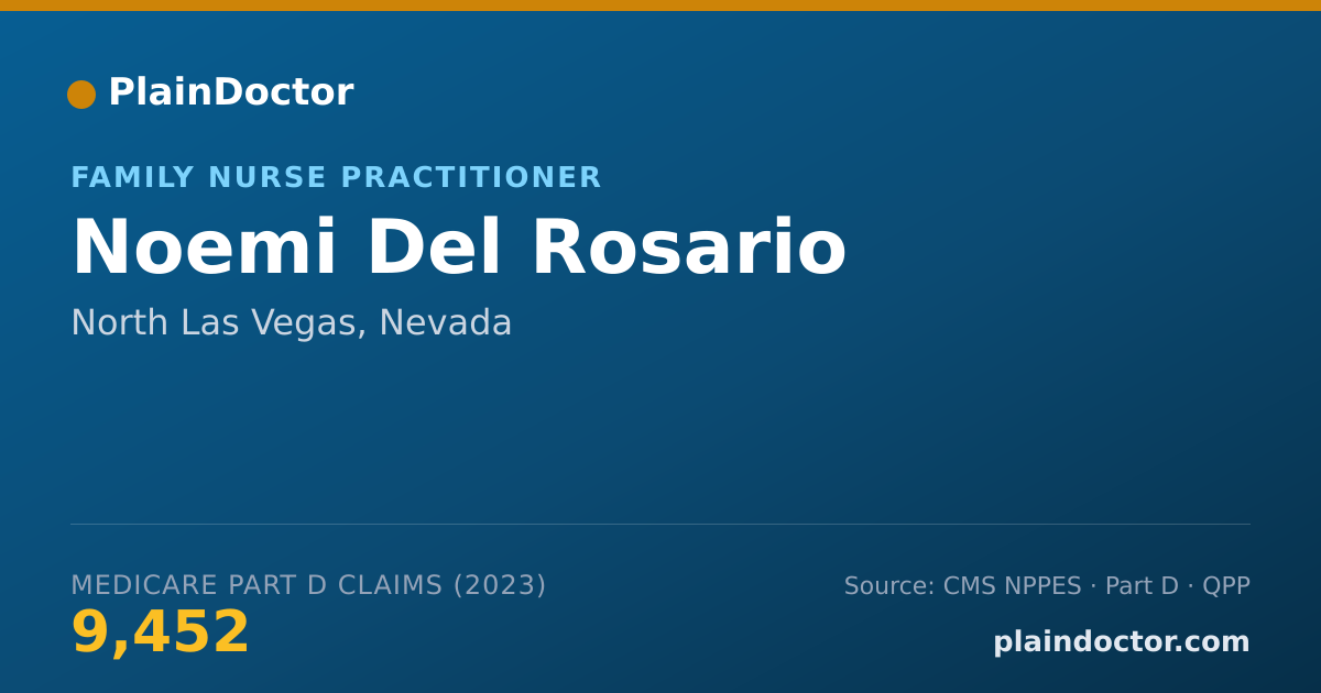 Shareable card for Noemi Del Rosario - Family Nurse Practitioner, North Las Vegas, NV