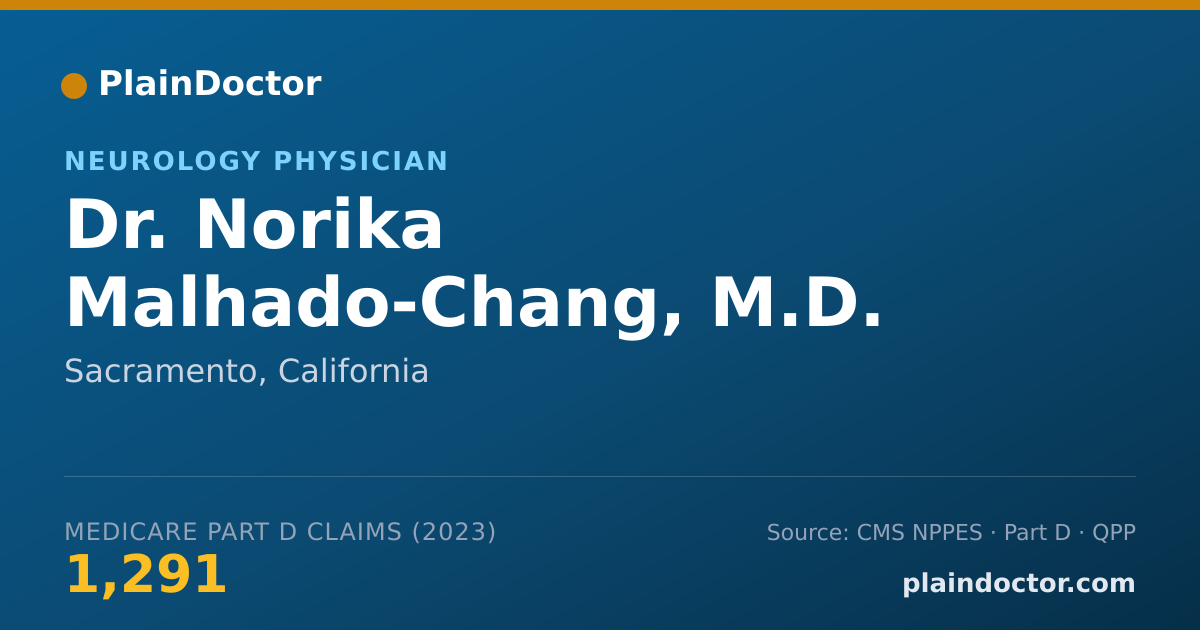 Shareable card for Norika Malhado-Chang, M.D. - Neurology Physician, Sacramento, CA