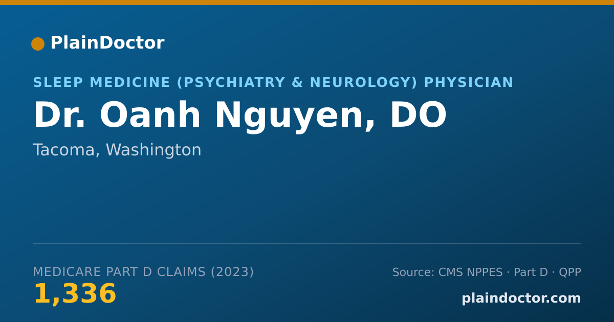 Shareable card for Oanh Nguyen, DO - Sleep Medicine (Psychiatry & Neurology) Physician, Tacoma, WA