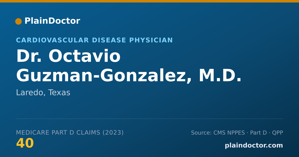 Shareable card for Octavio Guzman-Gonzalez, M.D. - Cardiovascular Disease Physician, Laredo, TX
