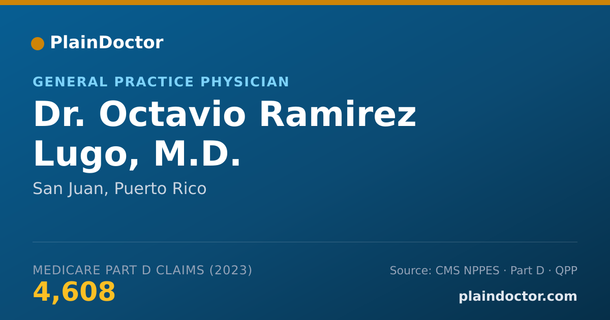 Shareable card for Octavio Ramirez Lugo, M.D. - General Practice Physician, San Juan, PR