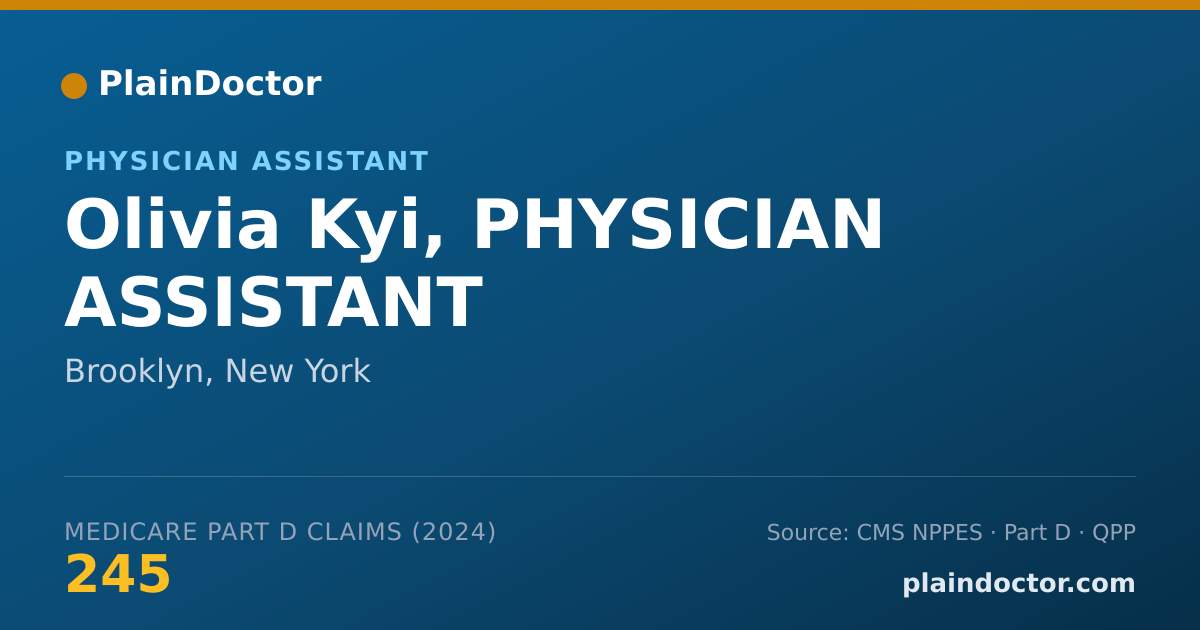 Shareable card for Olivia Kyi, PHYSICIAN ASSISTANT - Physician Assistant, Brooklyn, NY